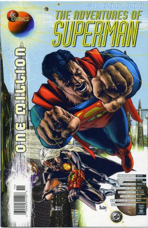Adventures of Superman 1000000 (Newsstand) published by DC with cover art by Pat Garrahy and Gene Ha