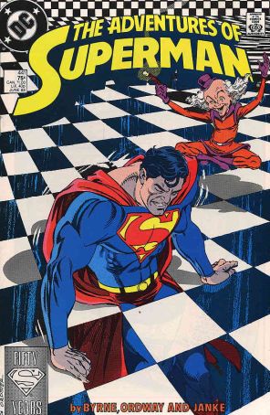 Adventures of Superman 441 published by DC with cover art by Jerry Ordway
