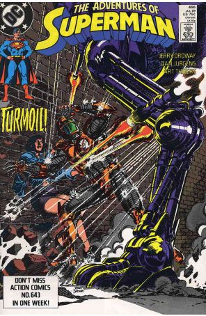 Adventures of Superman 456 published by DC with cover art by Jerry Ordway
