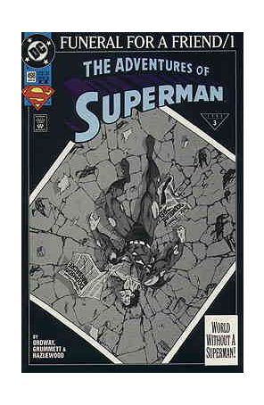Adventures of Superman 498 (2nd) published by DC with cover art by Tom Grummett