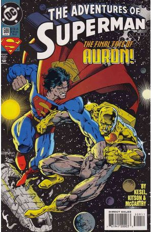 Adventures of Superman 509 published by DC with cover art by Barry Kitson