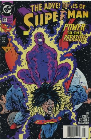Adventures of Superman 512 (Newsstand) published by DC with cover art by Barry Kitson