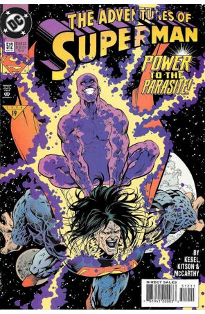 Adventures of Superman 512 published by DC with cover art by Barry Kitson