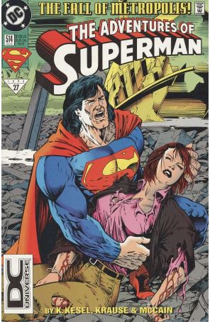 Adventures of Superman 514 (2nd) published by DC with cover art by Barry Kitson