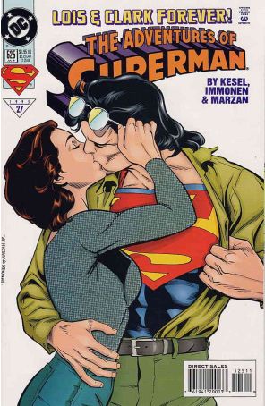 Adventures of Superman 525 published by DC with cover art by Stuart Immonen