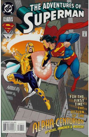 Adventures of Superman 527 published by DC with cover art by Stuart Immonen
