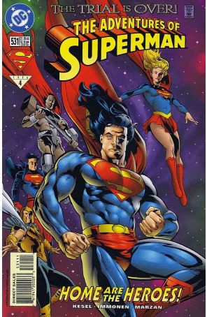 Adventures of Superman 531 published by DC with cover art by Stuart Immonen