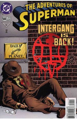 Adventures of Superman 544 published by DC with cover art by Stuart Immonen