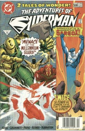 Adventures of Superman 556 (Newsstand) published by DC with cover art by Tom Grummett