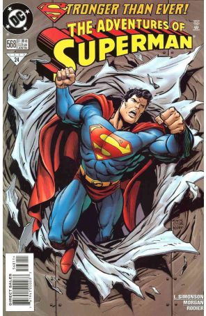 Adventures of Superman 568 published by DC with cover art by Tom Grummett