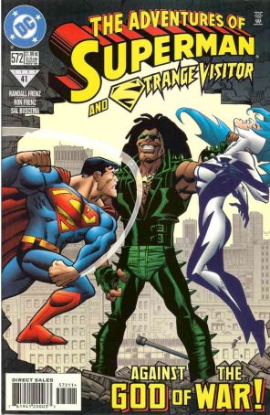 Adventures of Superman 572 published by DC with cover art by Ron Frenz