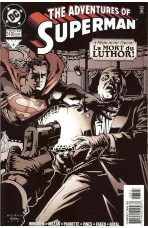 Adventures of Superman 575 published by DC with cover art by Lee Bermejo