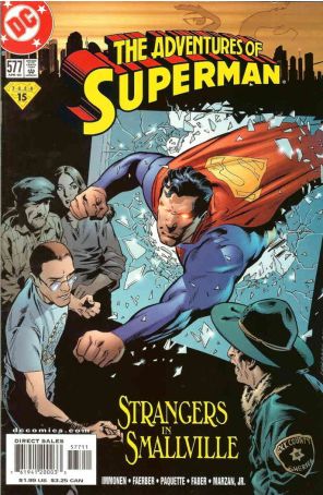 Adventures of Superman 577 published by DC with cover art by Stuart Immonen