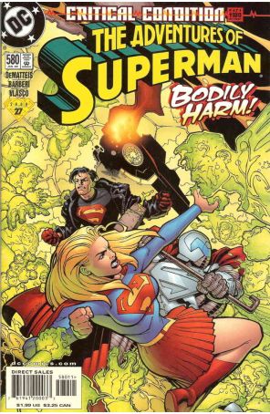 Adventures of Superman 580 published by DC with cover art by Doug Mahnke