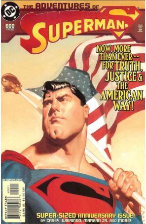 Adventures of Superman 600 published by DC with cover art by Daniel Adel