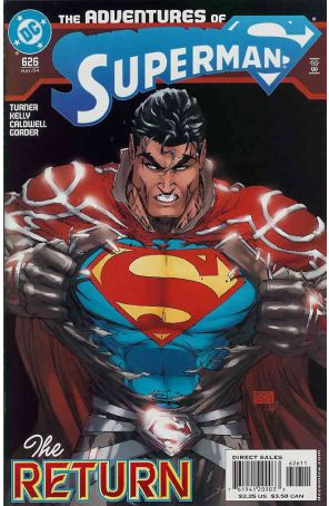 Adventures of Superman 626 published by DC with cover art by Michael Turner