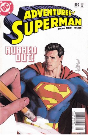 Adventures of Superman 630 (Newsstand) published by DC with cover art by Gene Ha