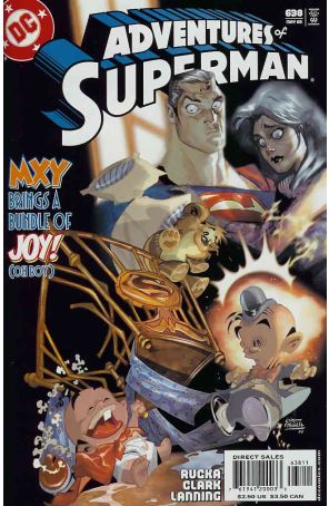 Adventures of Superman 638 (with card) published by DC with cover art by Carlos Meglia