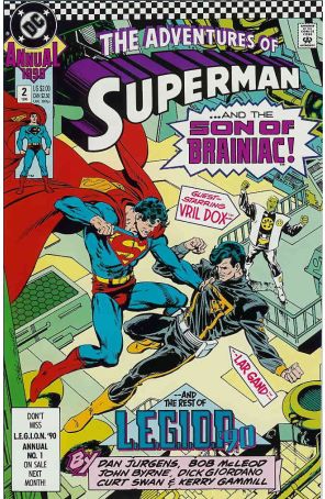 Adventures of Superman Annual 2 published by DC with cover art by Kerry Gammill