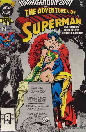 Adventures of Superman Annual 3 published by DC with cover art by Bryan Hitch