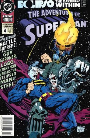 Adventures of Superman Annual 4 (Newsstand) published by DC with cover art by Joe Quesada