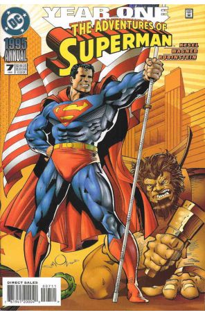 Adventures of Superman Annual 7 published by DC with cover art by Walt Simonson
