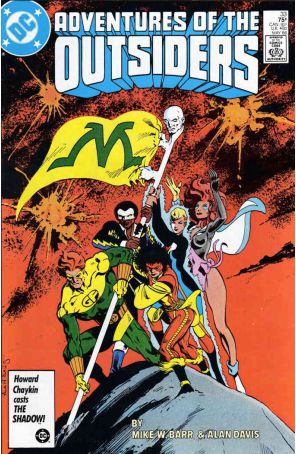 The Adventures of the Outsiders 33 published by DC with cover art by Alan Davis