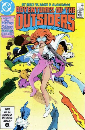 The Adventures of the Outsiders 34 published by DC with cover art by Alan Davis