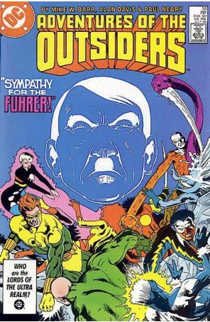 The Adventures of the Outsiders 35 published by DC with cover art by Alan Davis