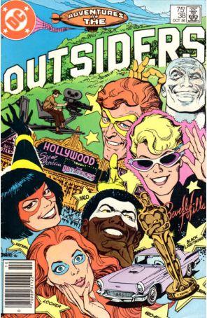 The Adventures of the Outsiders 38 (Newsstand) published by DC with cover art by José Luis García-López