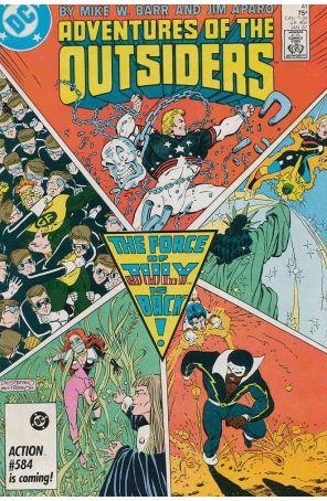 The Adventures of the Outsiders 41 published by DC with cover art by Stephen DeStefano