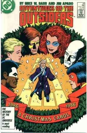 The Adventures of the Outsiders 43 published by DC with cover art by Kevin Maguire