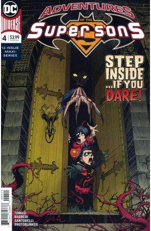 Adventures of the Super Sons 4 published by DC with cover art by Dan Mora