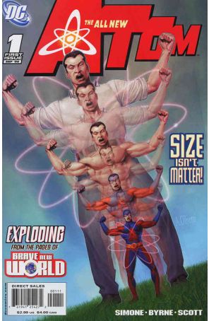The All New Atom 1 published by DC with cover art by Ariel Olivetti