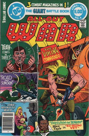 All-Out War 4 published by DC with cover art by Joe Kubert