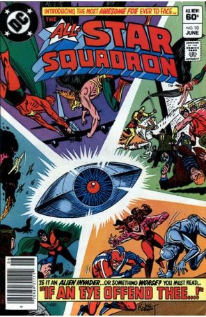 All-Star Squadron 10 (Newsstand) published by DC with cover art by Joe Kubert