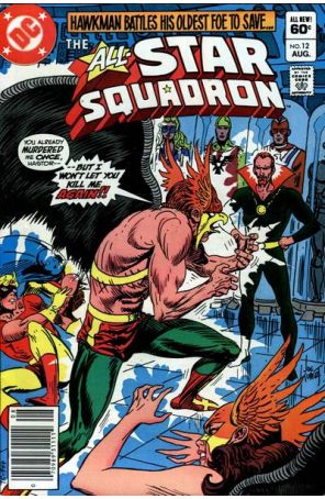 All-Star Squadron 12 (Newsstand) published by DC with cover art by Joe Kubert