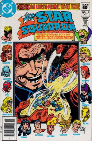 All-Star Squadron 14 (Newsstand) published by DC with cover art by Joe Kubert