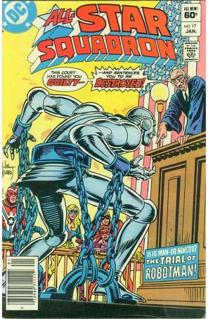All-Star Squadron 17 (Newsstand) published by DC with cover art by Joe Kubert
