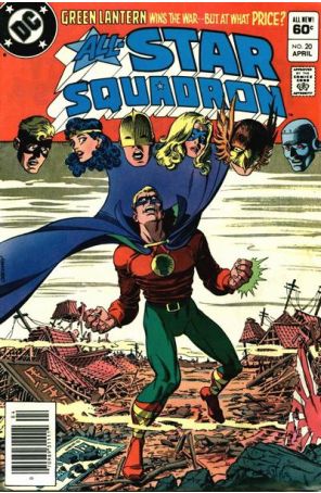 All-Star Squadron 20 (Newsstand) published by DC with cover art by Jerry Ordway