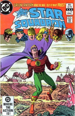 All-Star Squadron 20 published by DC with cover art by Jerry Ordway