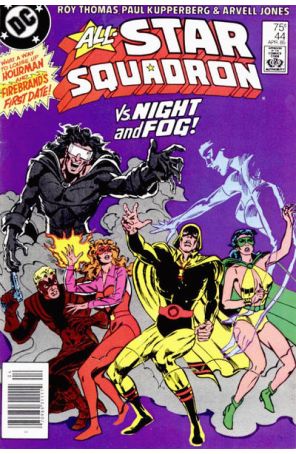 All-Star Squadron 44 (Newsstand) published by DC with cover art by Mike Harris