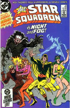 All-Star Squadron 44 published by DC with cover art by Mike Harris