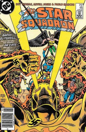 All-Star Squadron 46 (Newsstand) published by DC with cover art by Arvell Jones