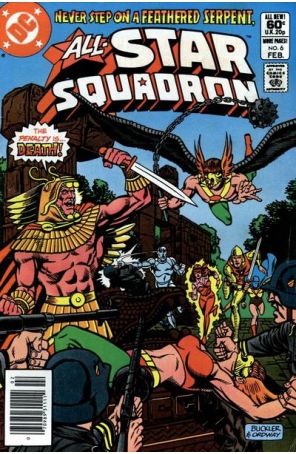 All-Star Squadron 6 (Newsstand) published by DC with cover art by Rich Buckler