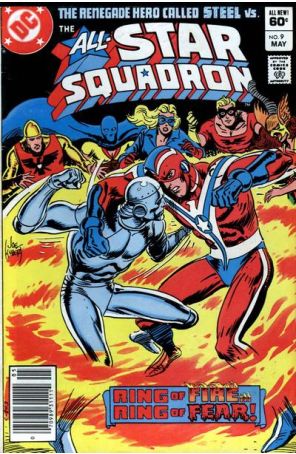 All-Star Squadron 9 (Newsstand) published by DC with cover art by Joe Kubert