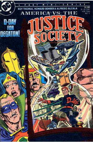 America vs. the Justice Society 4 published by DC with cover art by Jerry Ordway