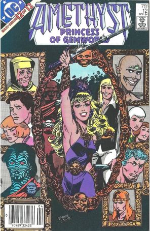 Amethyst, Princess of Gemworld 12 (Newsstand) published by DC with cover art by Ernie Colón