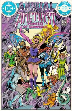 Amethyst, Princess of Gemworld Annual 1 published by DC with cover art by Paris Cullins