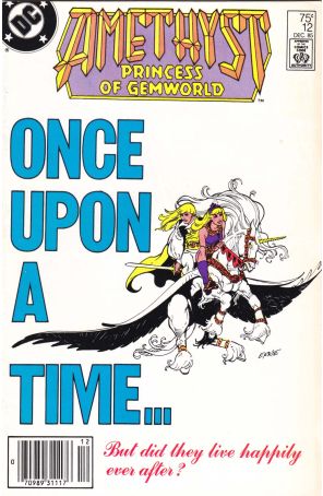 Amethyst 12 (Newsstand) published by DC with cover art by Ernie Colón